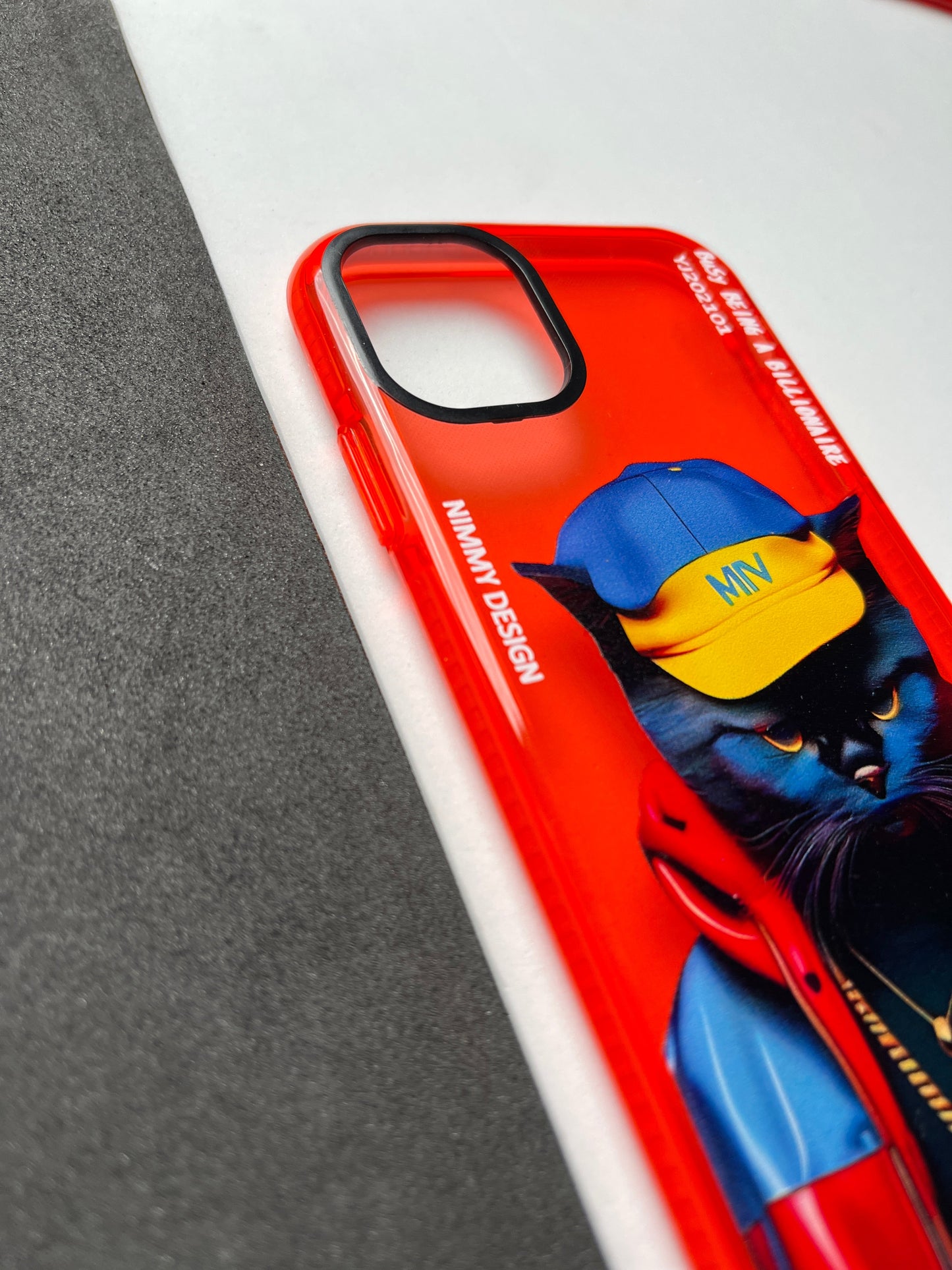 NIMMY Red Cat Bumper Case For iPhone