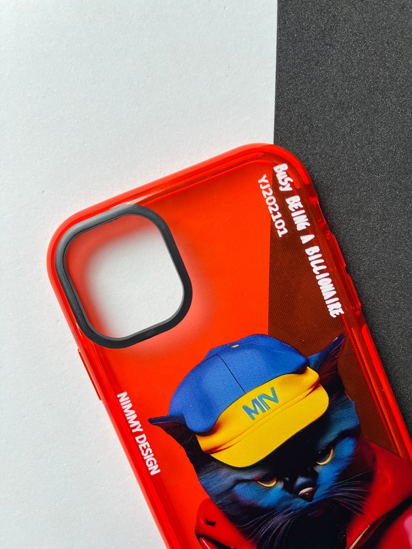 NIMMY Red Cat Bumper Case For iPhone