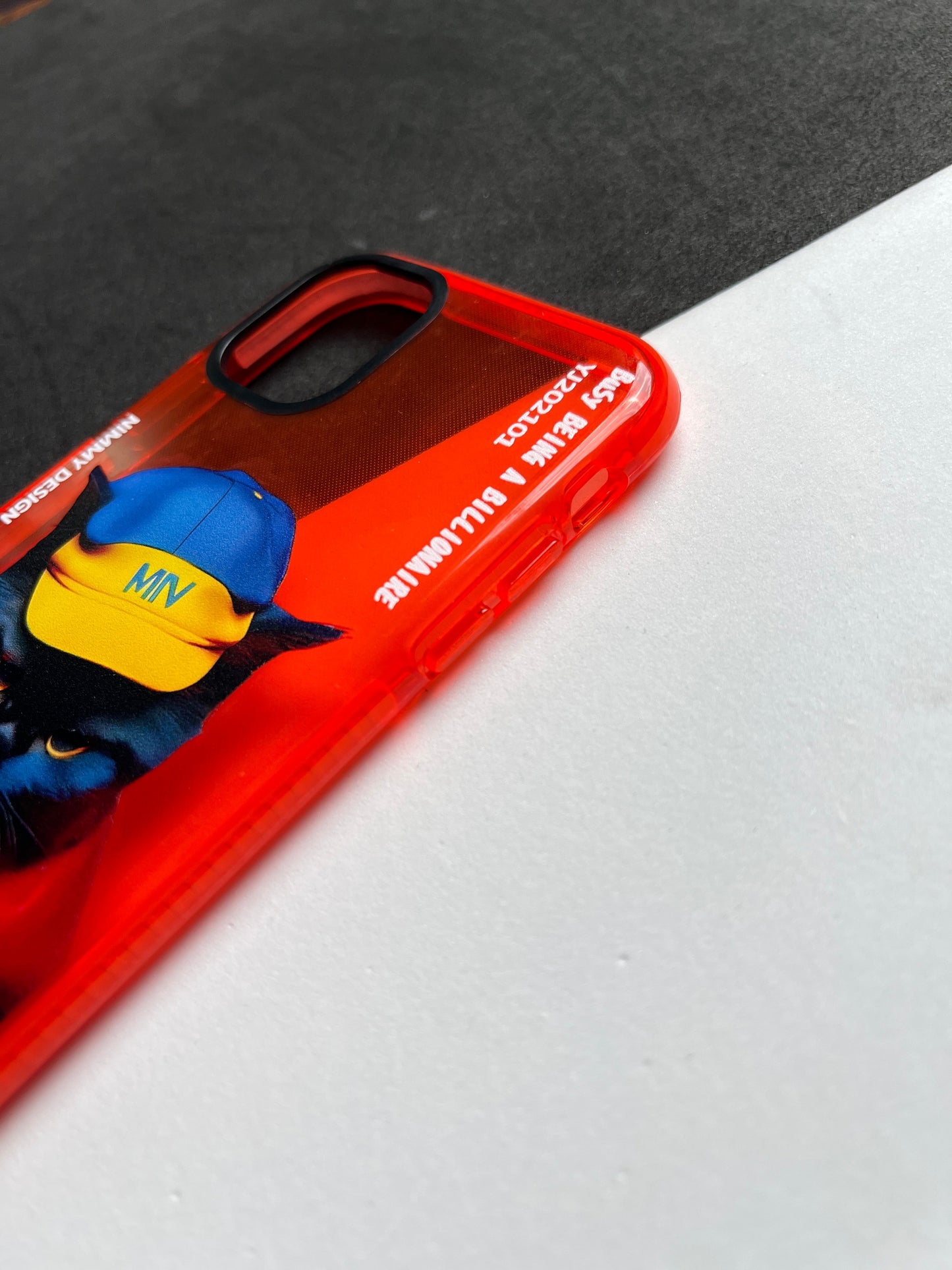 NIMMY Red Cat Bumper Case For iPhone