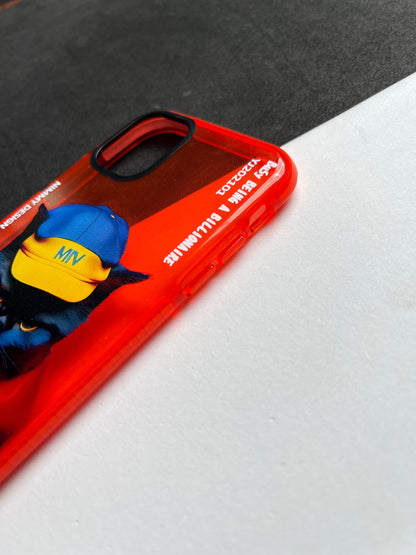 NIMMY Red Cat Bumper Case For iPhone