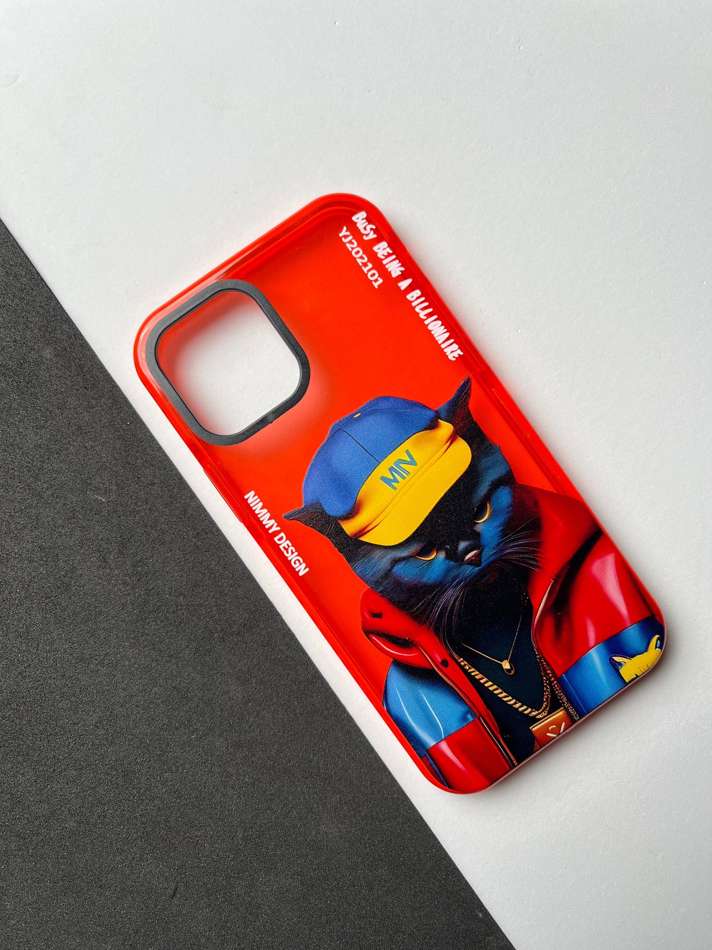 NIMMY Red Cat Bumper Case For iPhone