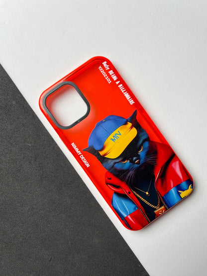 NIMMY Red Cat Bumper Case For iPhone