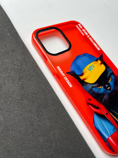 NIMMY Red Cat Bumper Case For iPhone