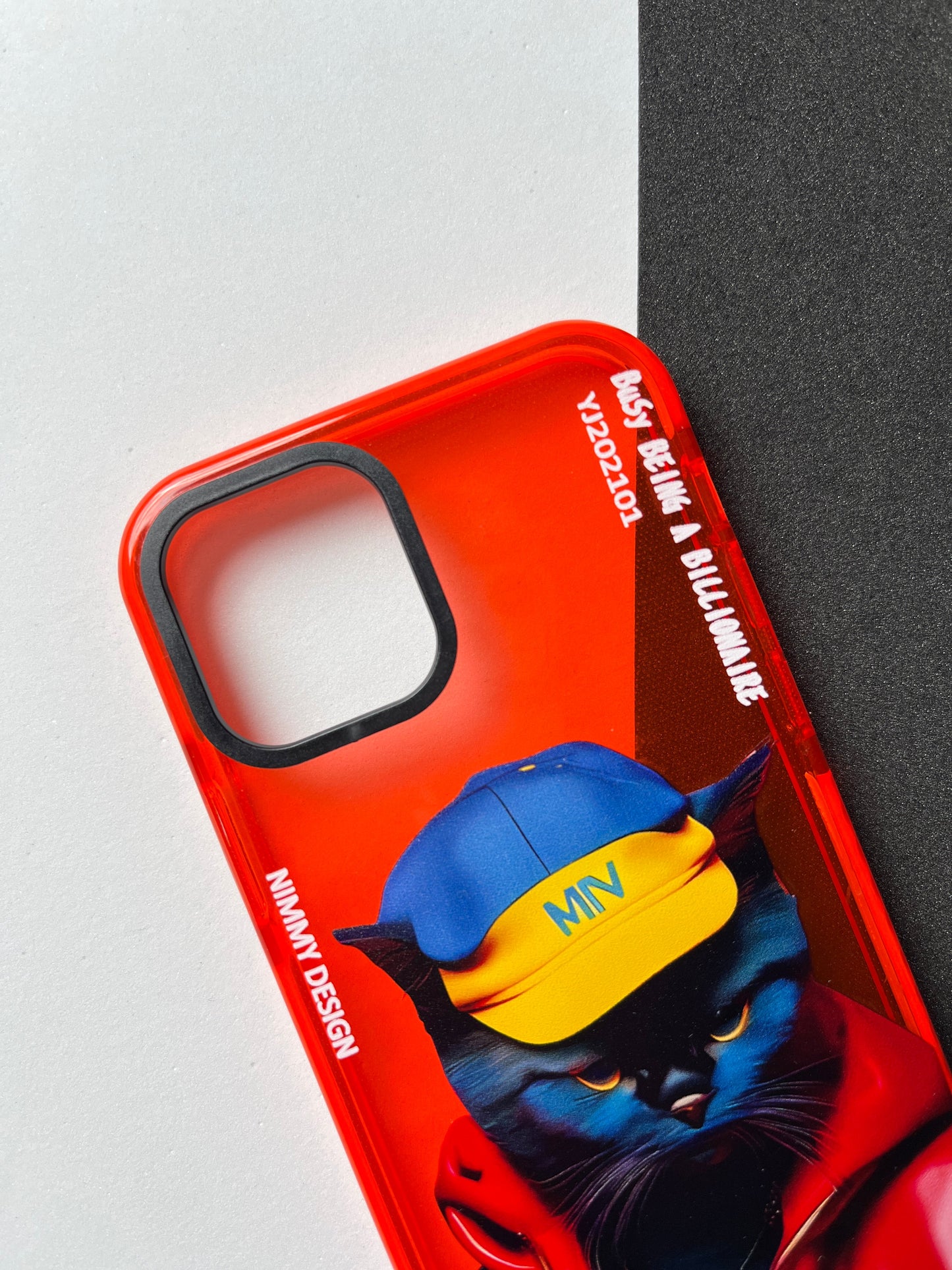 NIMMY Red Cat Bumper Case For iPhone