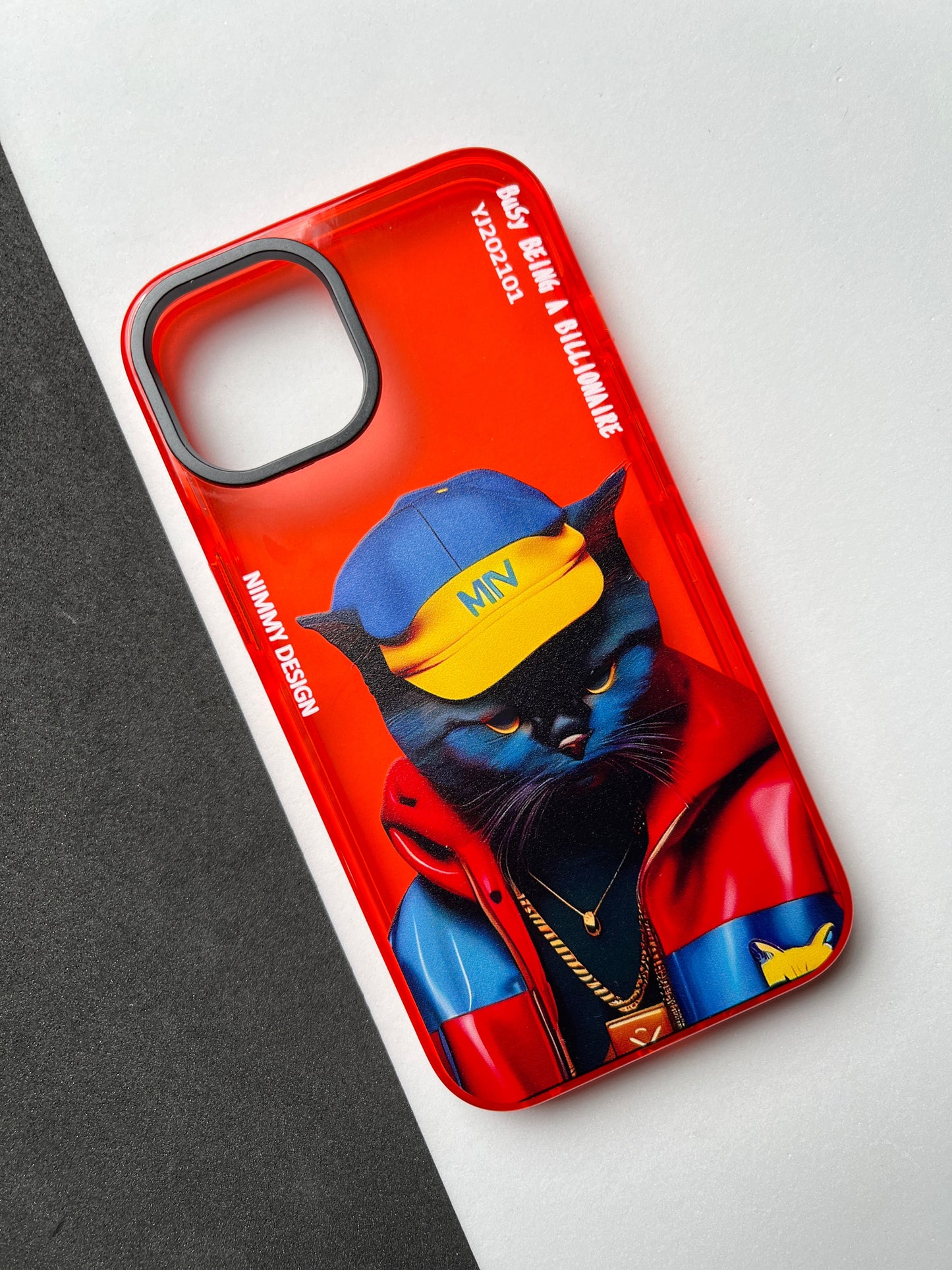 NIMMY Red Cat Bumper Case For iPhone