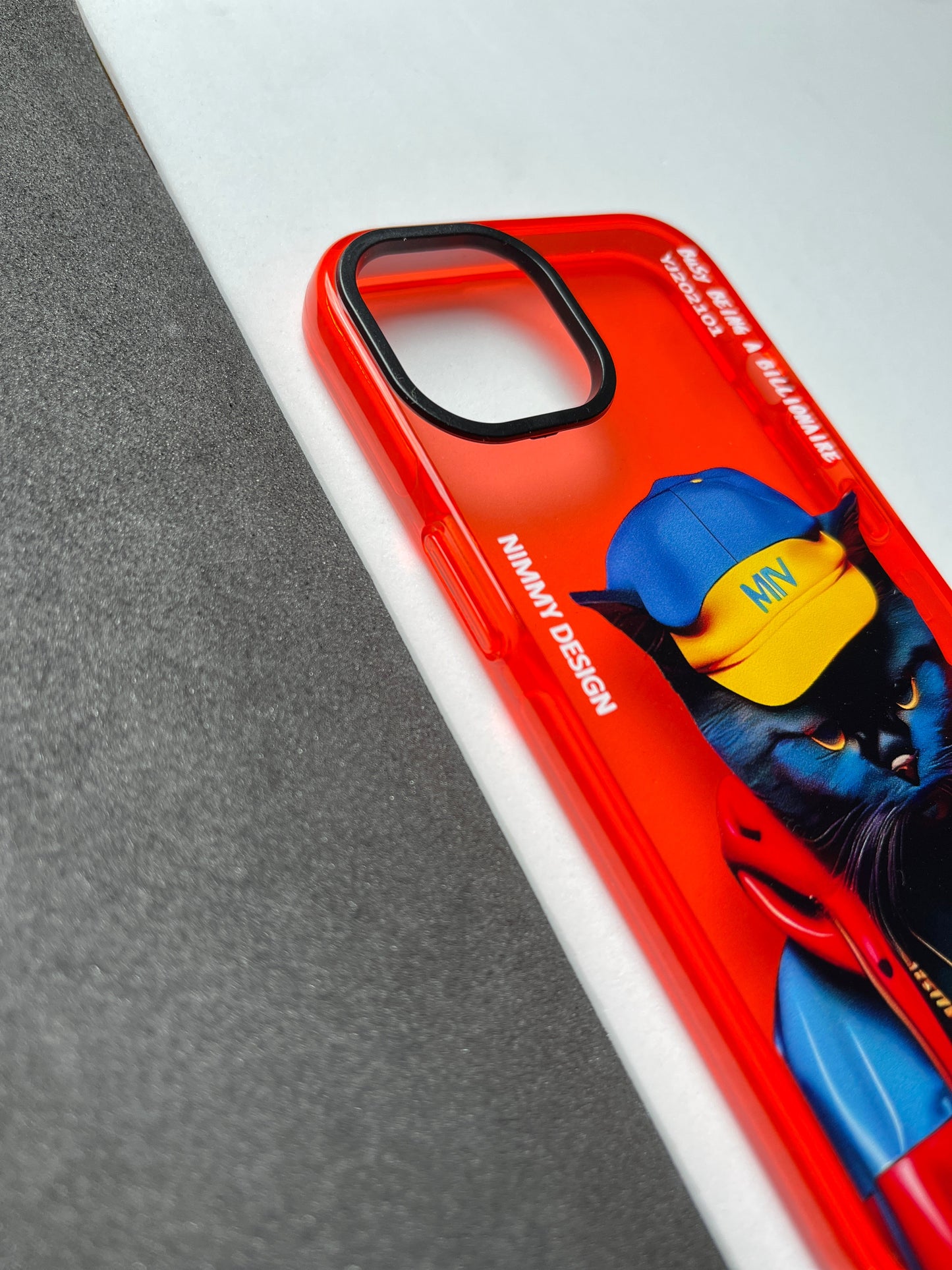 NIMMY Red Cat Bumper Case For iPhone