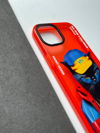 NIMMY Red Cat Bumper Case For iPhone