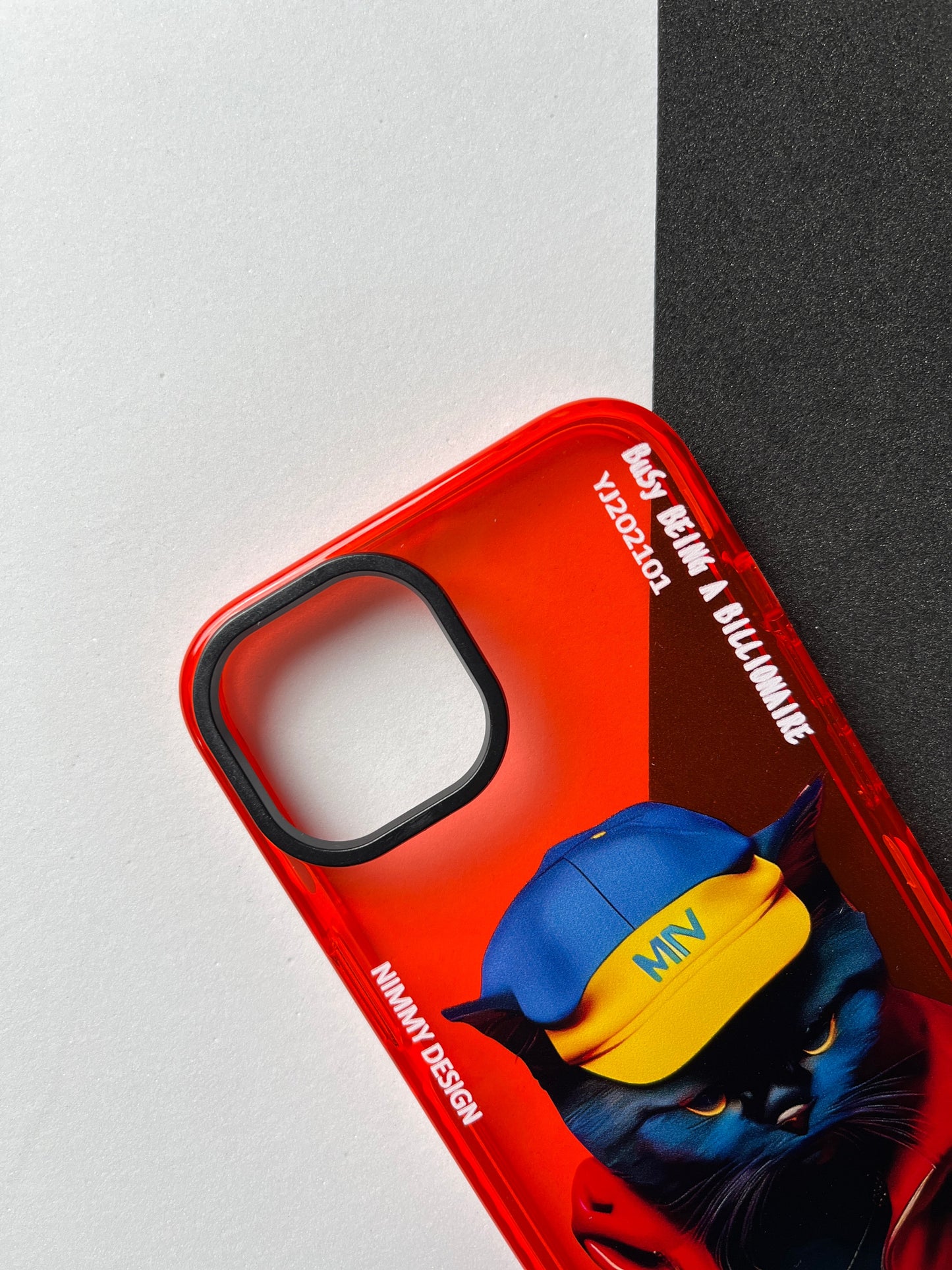 NIMMY Red Cat Bumper Case For iPhone