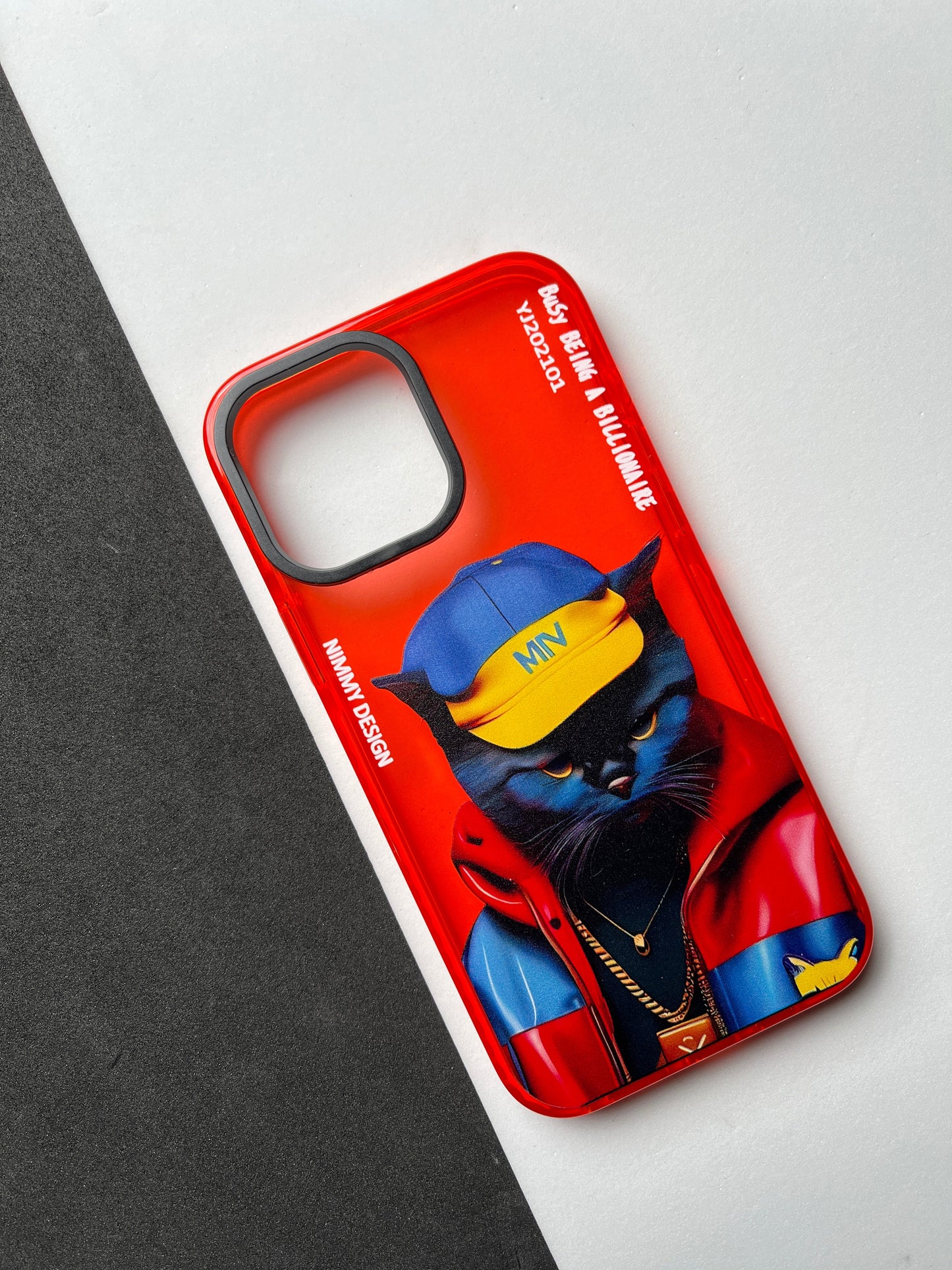 NIMMY Red Cat Bumper Case For iPhone