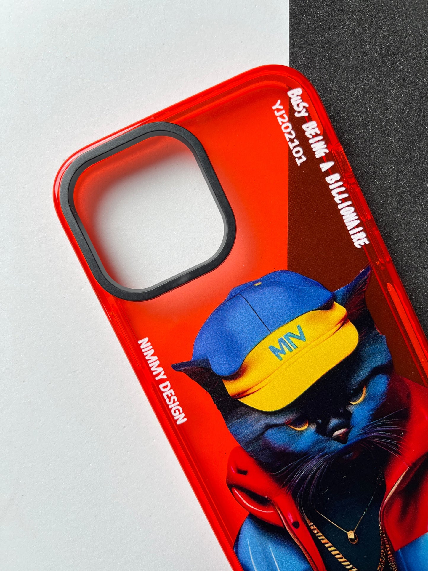 NIMMY Red Cat Bumper Case For iPhone