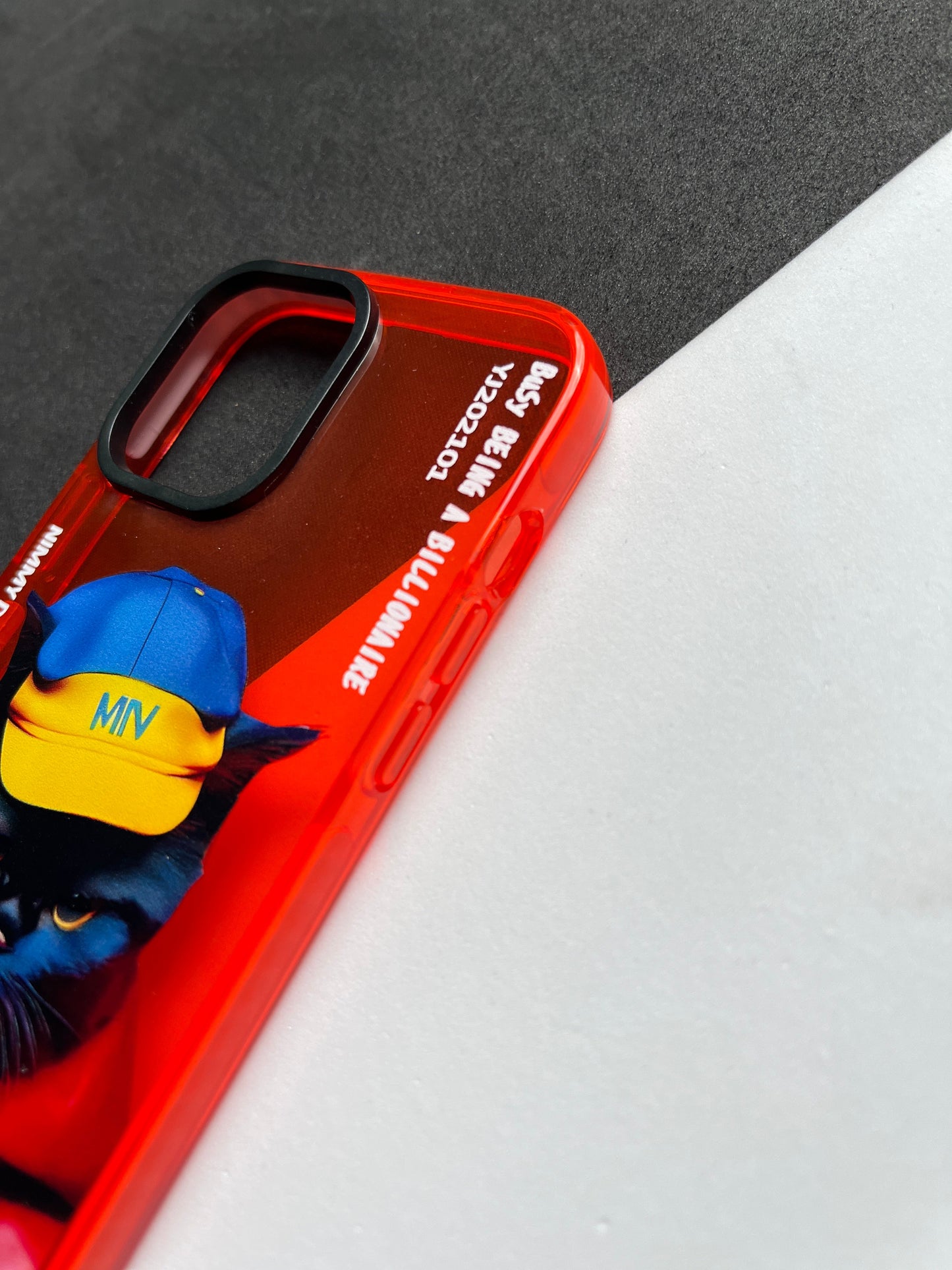 NIMMY Red Cat Bumper Case For iPhone