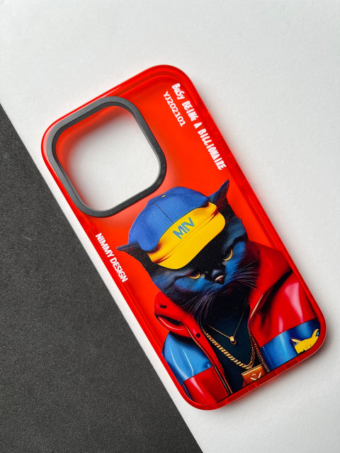 NIMMY Red Cat Bumper Case For iPhone