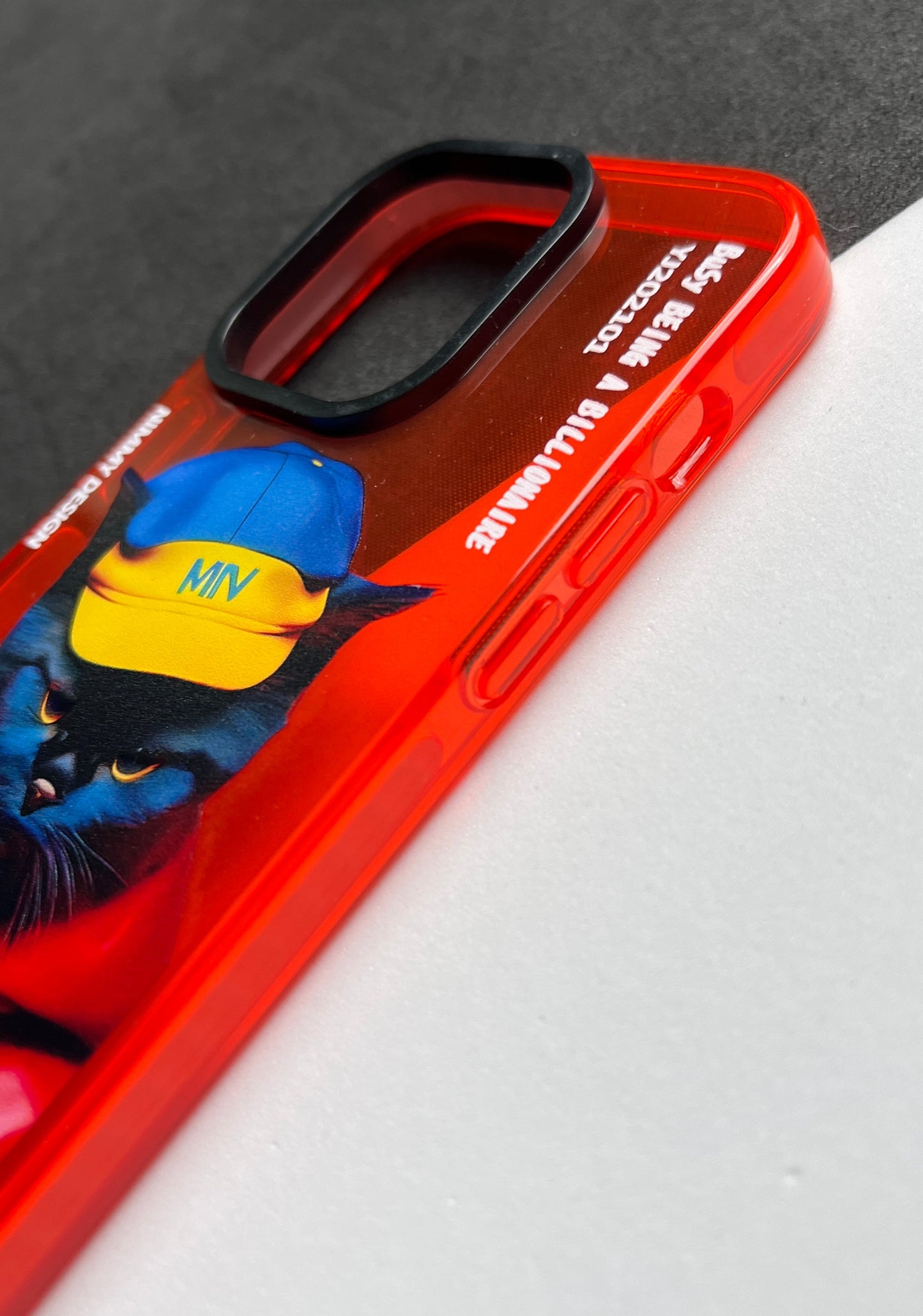 NIMMY Red Cat Bumper Case For iPhone