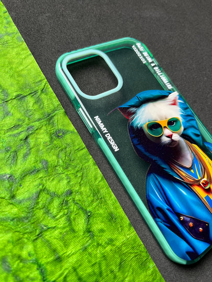 NIMMY Green Cat Bumper Case For iPhone