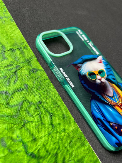 NIMMY Green Cat Bumper Case For iPhone