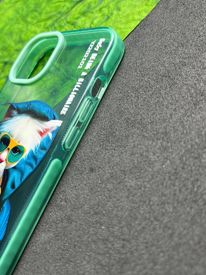 NIMMY Green Cat Bumper Case For iPhone