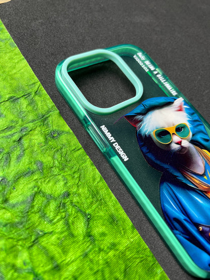 NIMMY Green Cat Bumper Case For iPhone