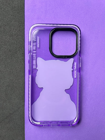NIMMY Purple Cat Bumper Case For iPhone