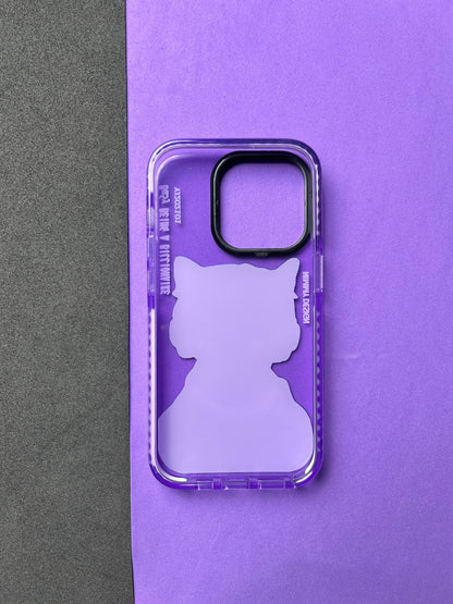NIMMY Purple Cat Bumper Case For iPhone