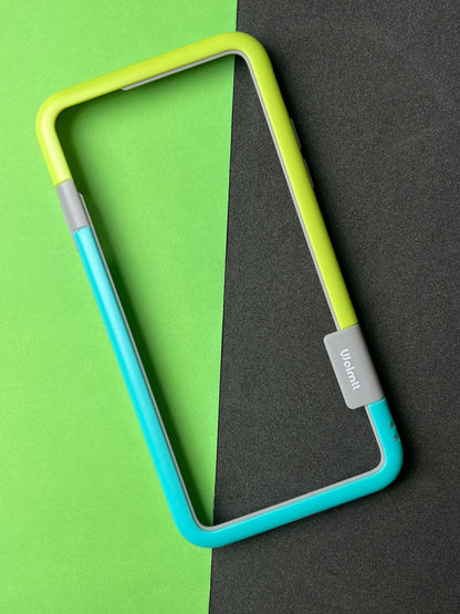 Walnut Blue Green Bumper ring for iPhone