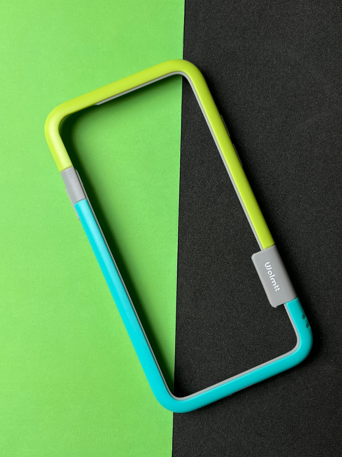 Walnut Blue Green Bumper ring for iPhone