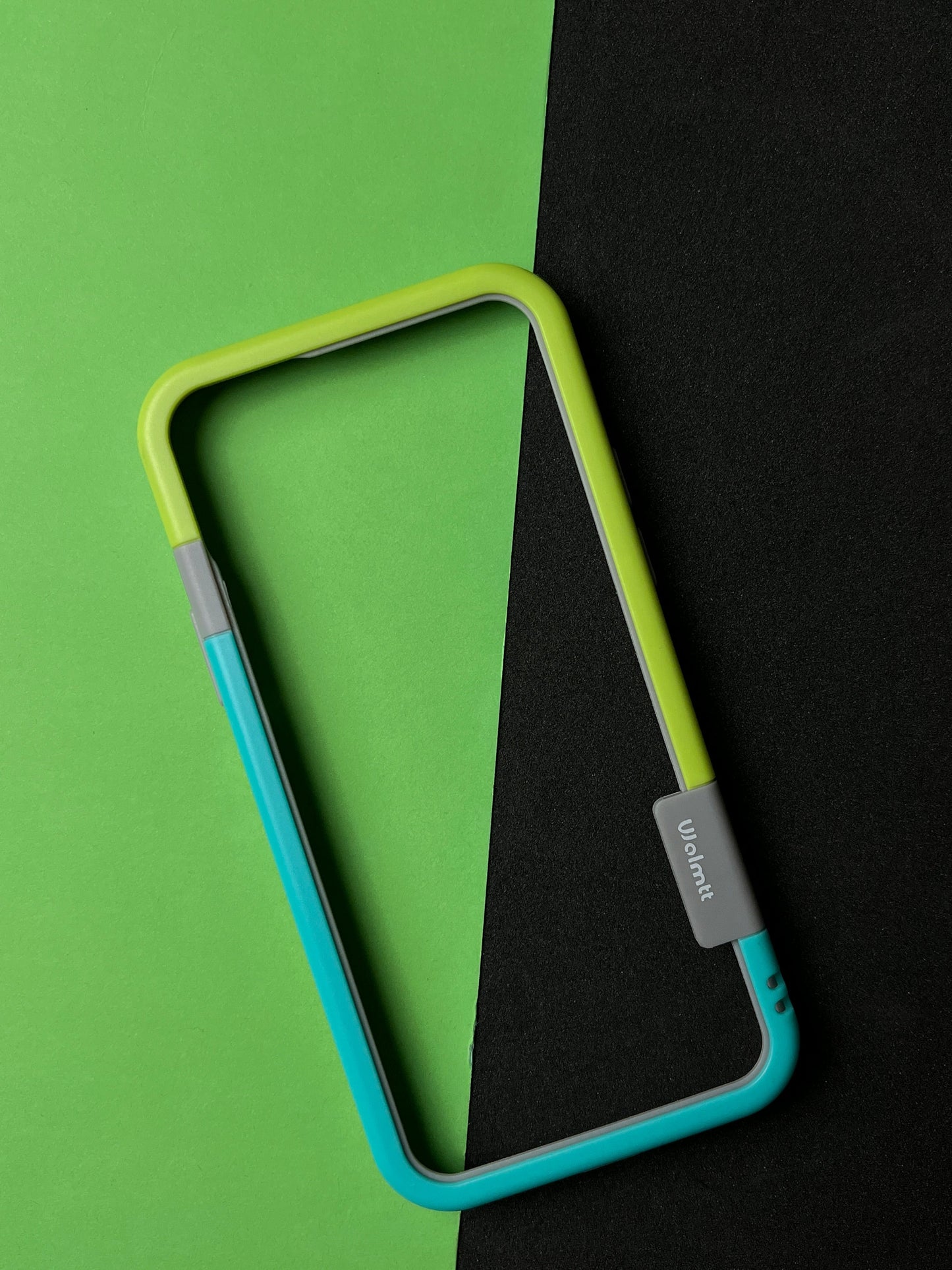 Walnut Blue Green Bumper ring for iPhone