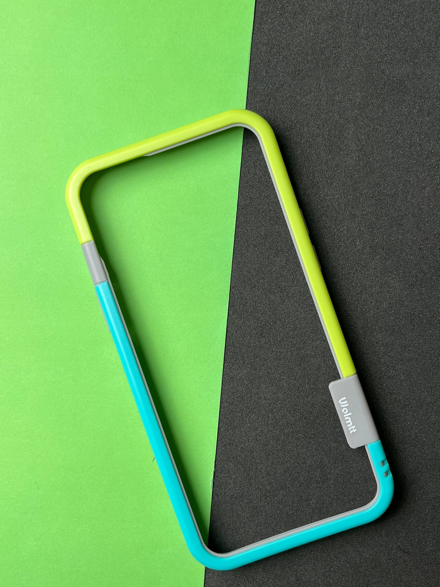 Walnut Blue Green Bumper ring for iPhone