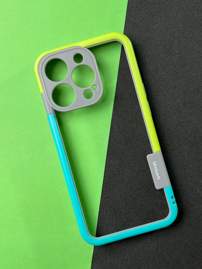 Walnut Blue Green Bumper ring for iPhone