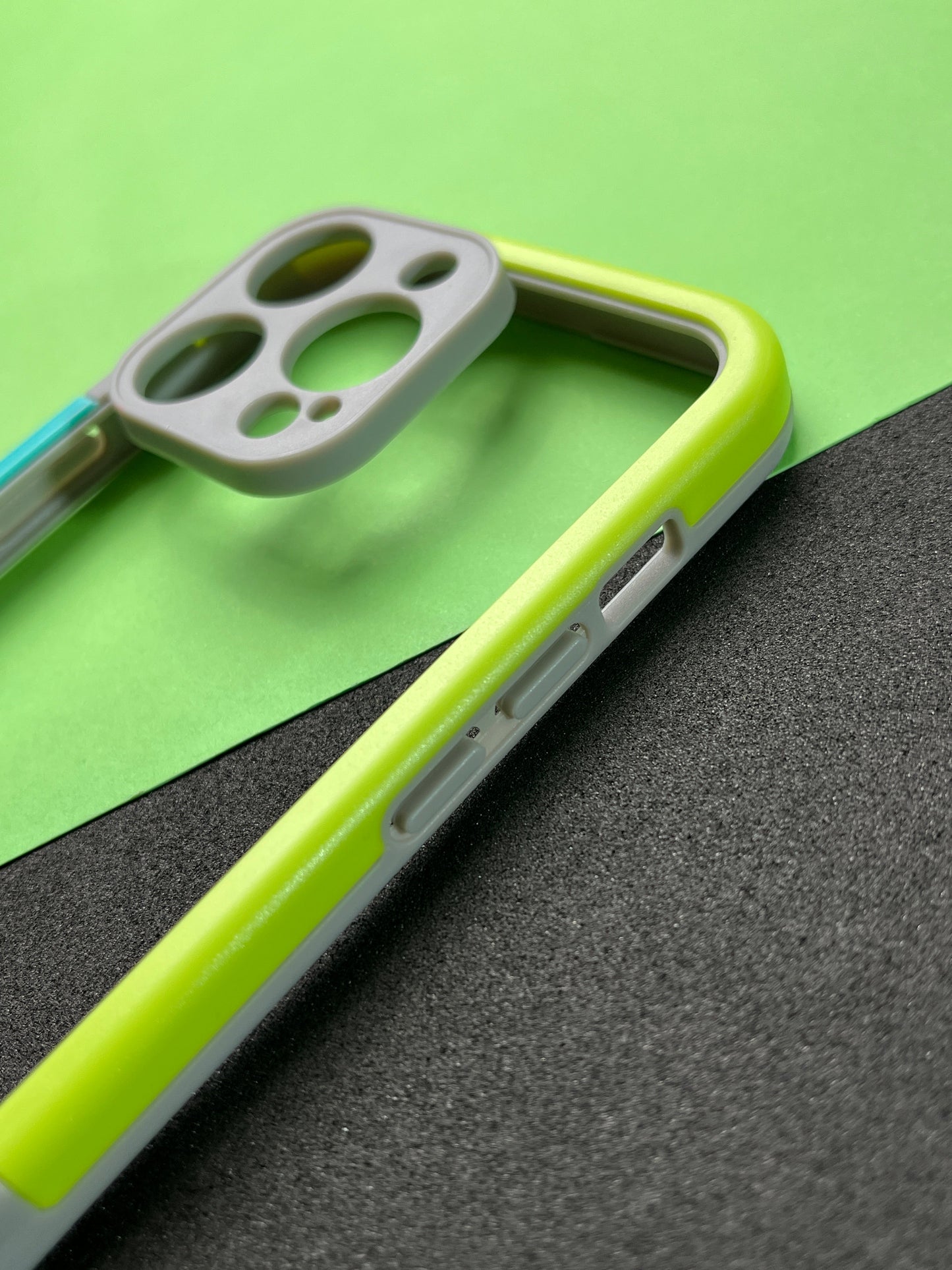 Walnut Blue Green Bumper ring for iPhone