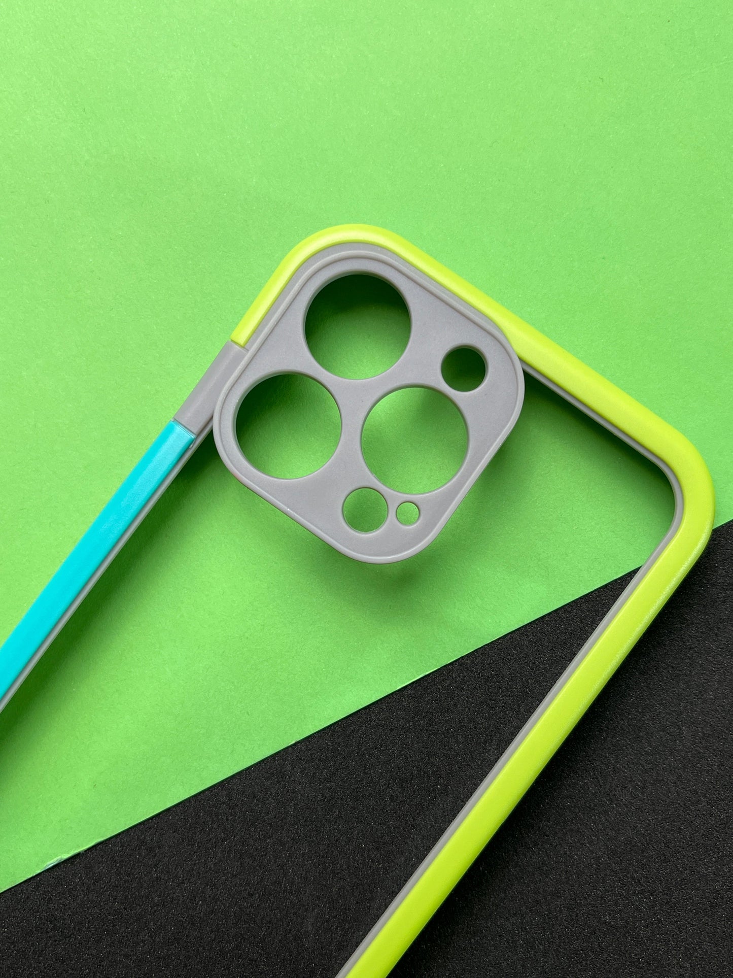 Walnut Blue Green Bumper ring for iPhone