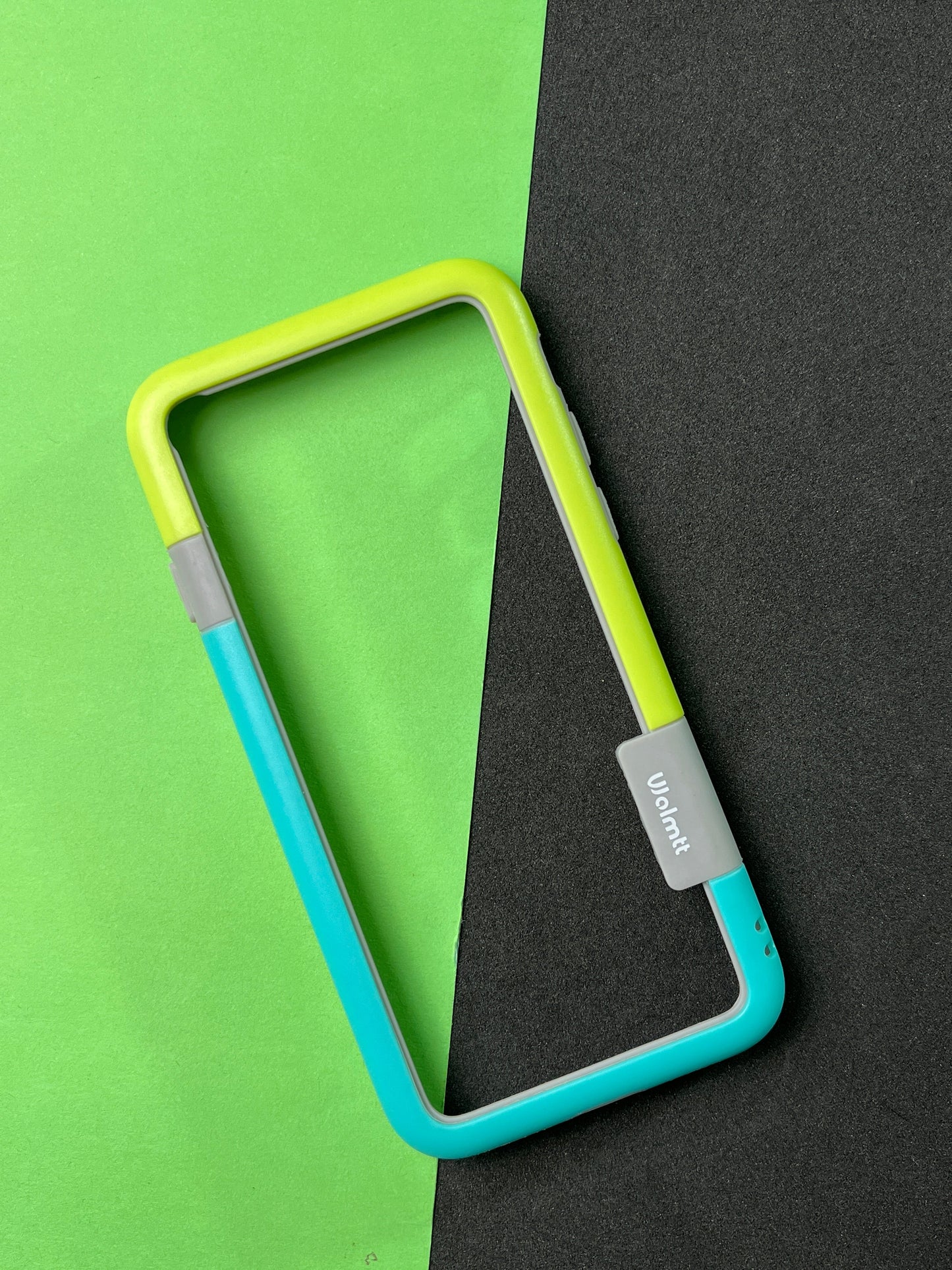 Walnut Blue Green Bumper ring for iPhone