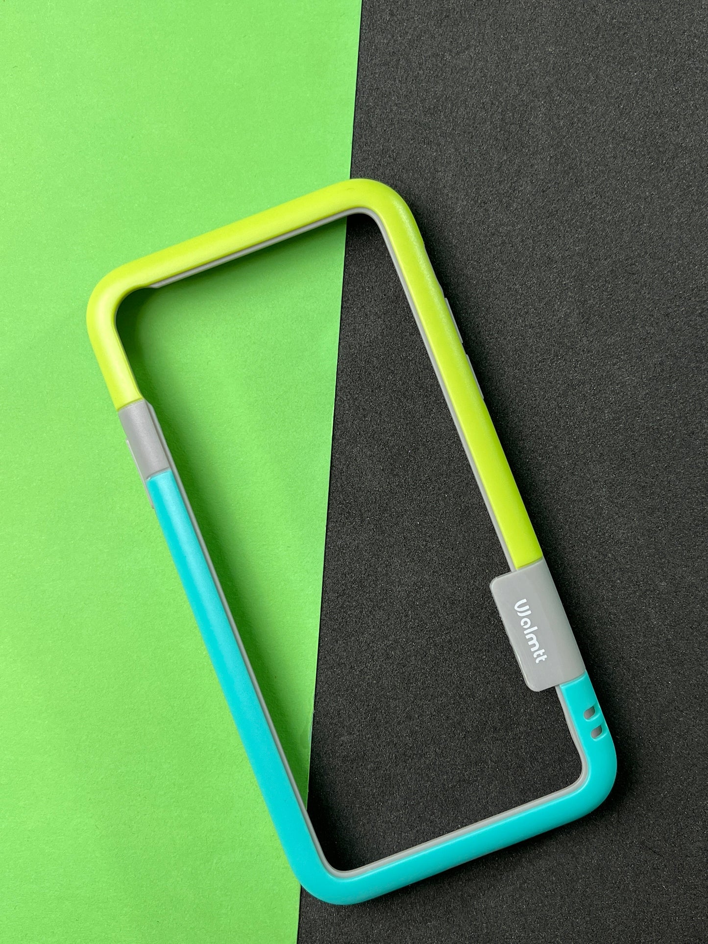 Walnut Blue Green Bumper ring for iPhone