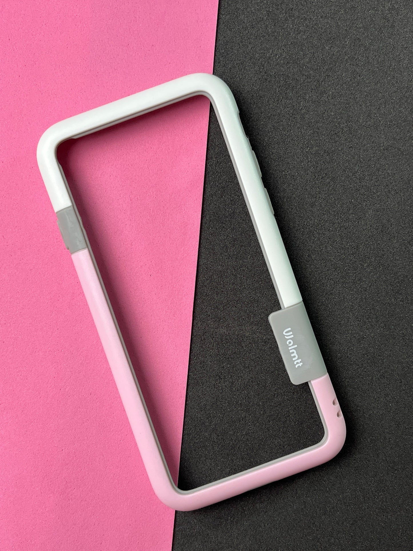 Walnut Pink White Bumper ring for iPhone