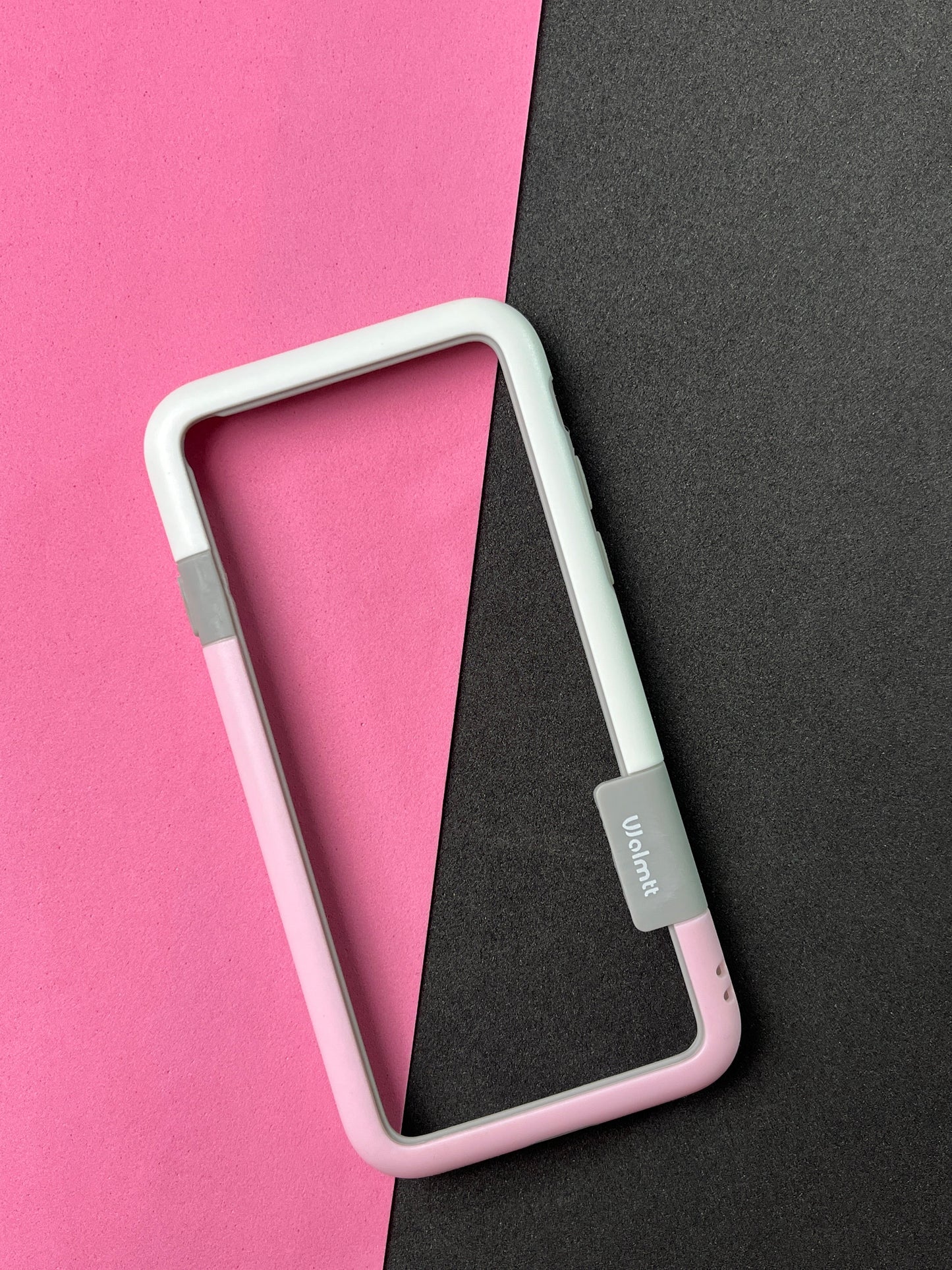 Walnut Pink White Bumper ring for iPhone