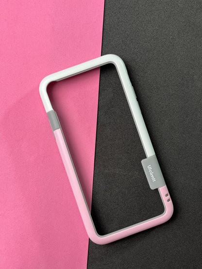 Walnut Pink White Bumper ring for iPhone