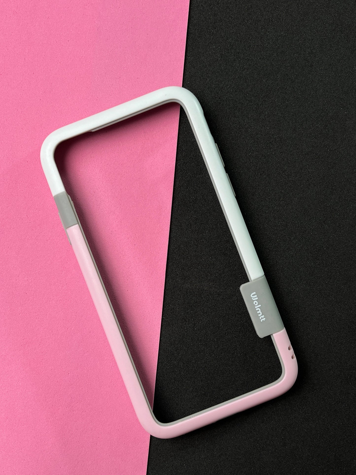 Walnut Pink White Bumper ring for iPhone