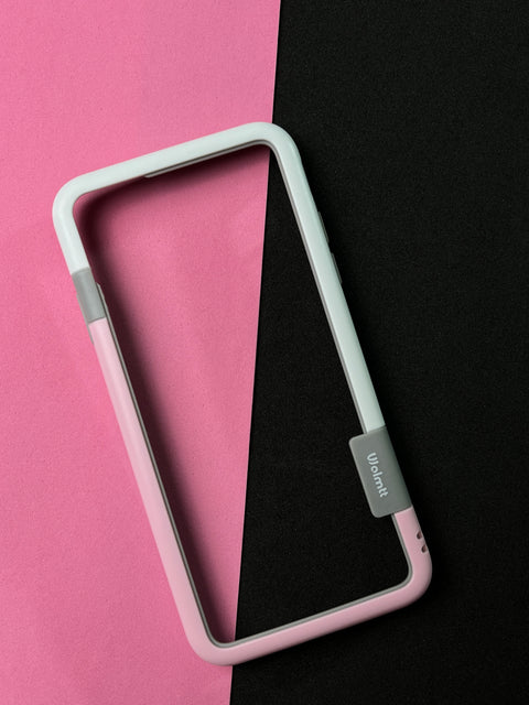 Walnut Pink White Bumper ring for iPhone