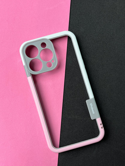 Walnut Pink White Bumper ring for iPhone