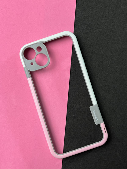 Walnut Pink White Bumper ring for iPhone