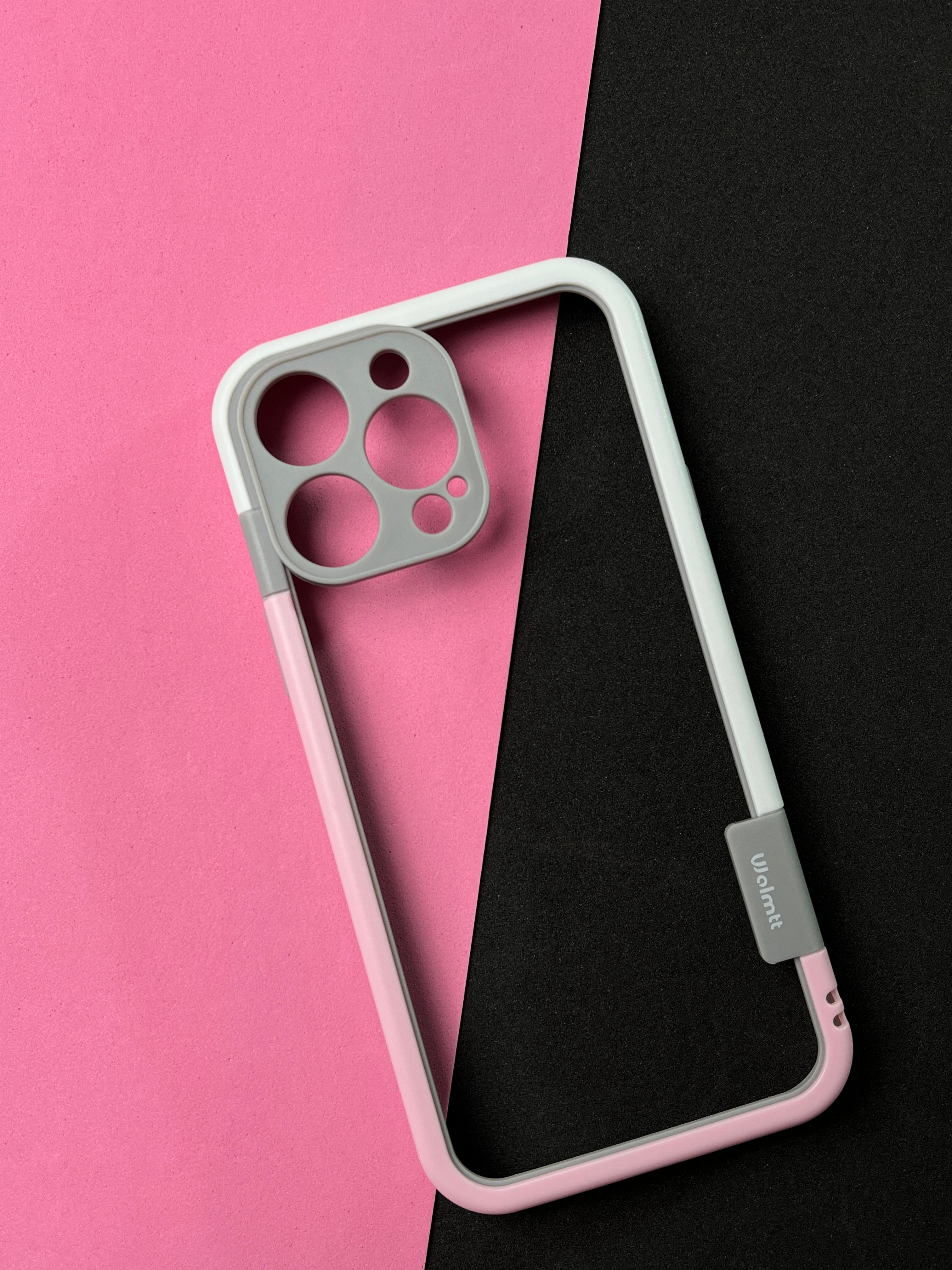 Walnut Pink White Bumper ring for iPhone - GenZ