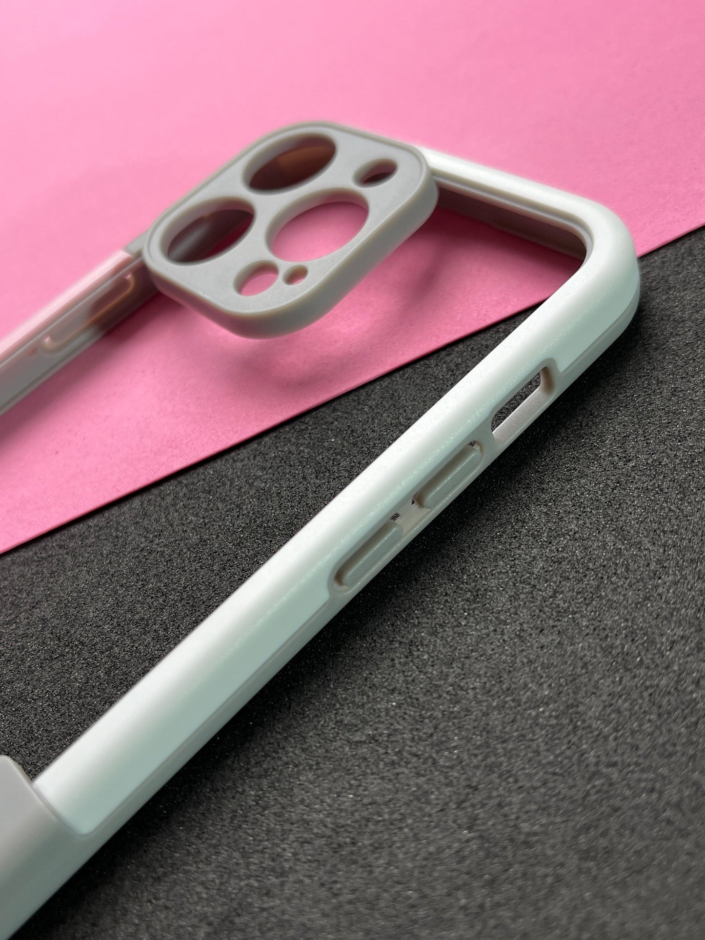 Walnut Pink White Bumper ring for iPhone