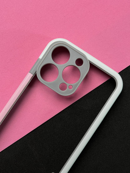 Walnut Pink White Bumper ring for iPhone