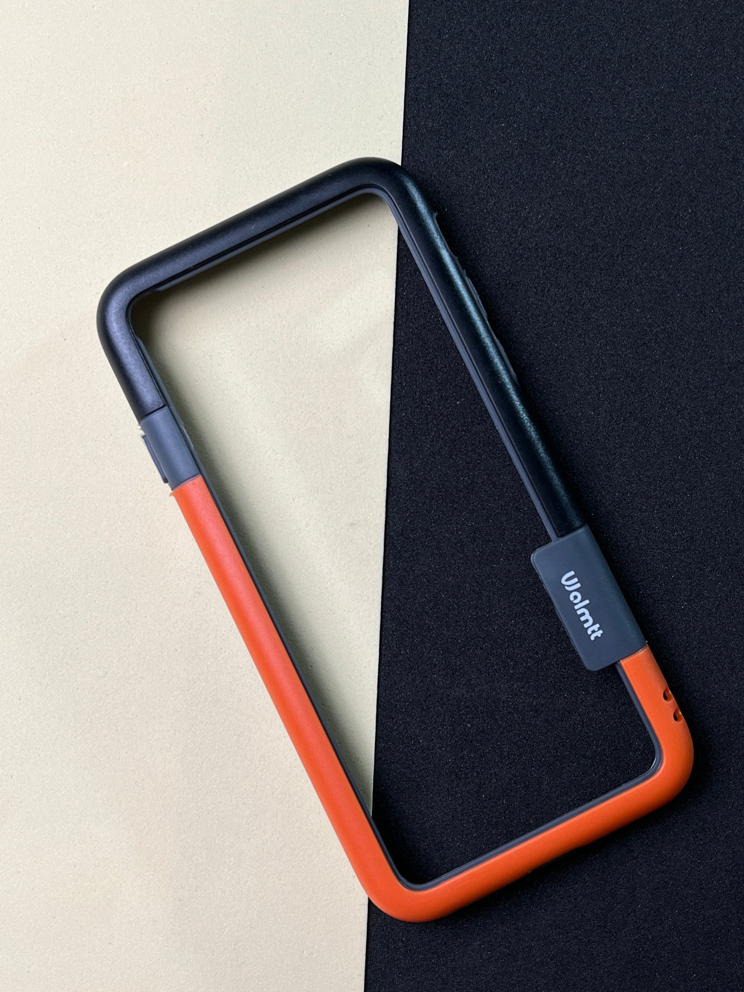 Walnut Orange Black Bumper ring for iPhone