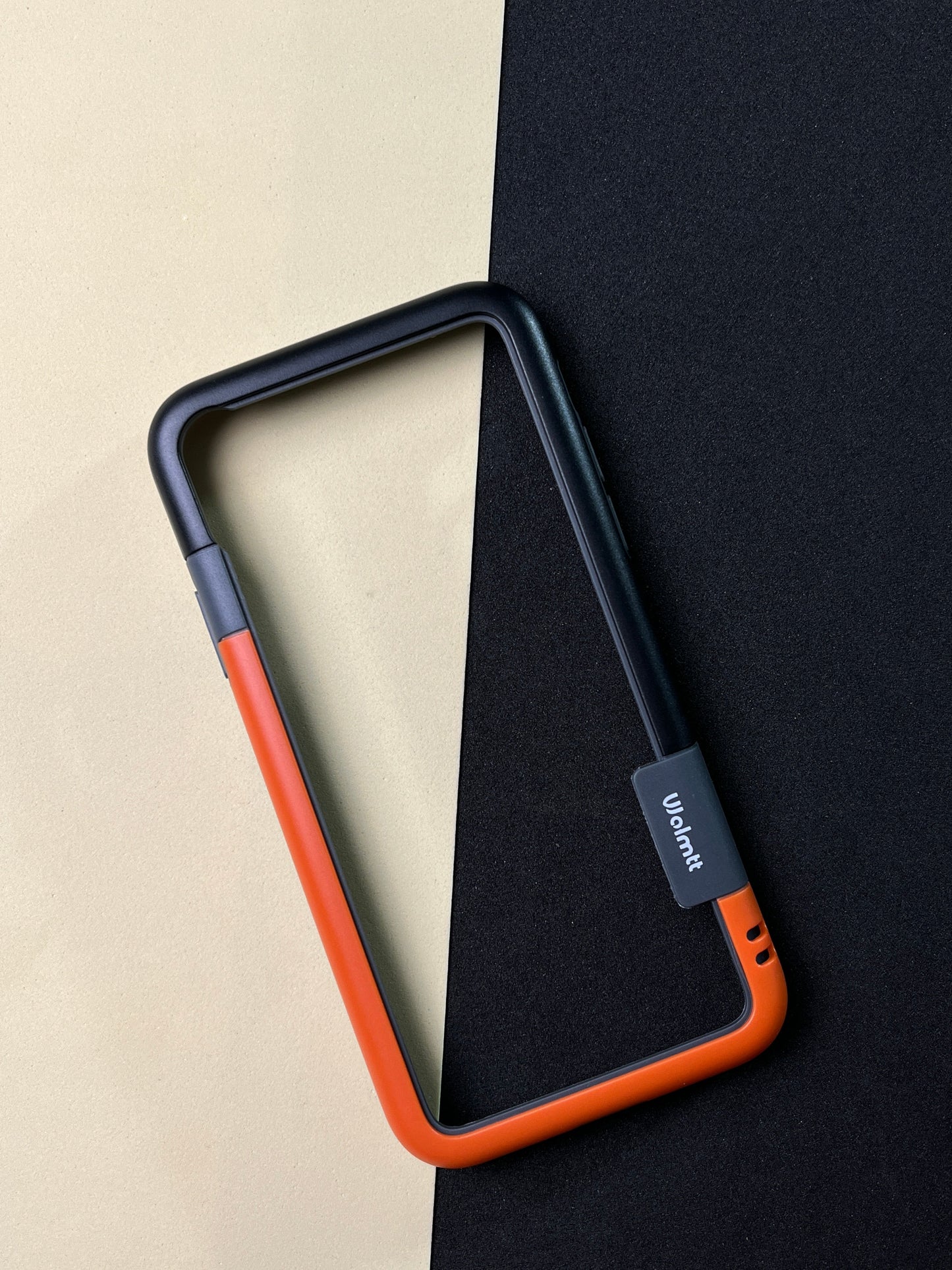 Walnut Orange Black Bumper ring for iPhone