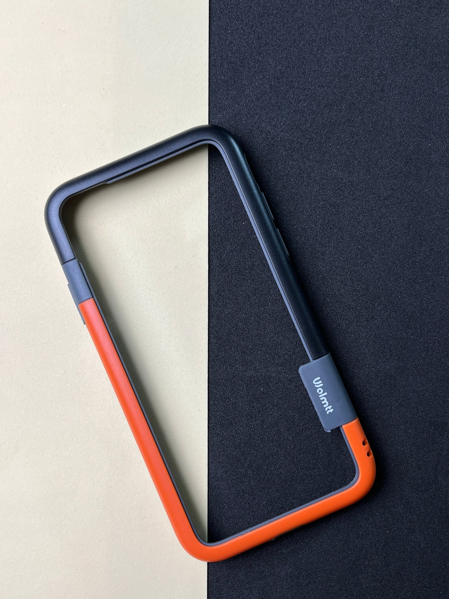 Walnut Orange Black Bumper ring for iPhone