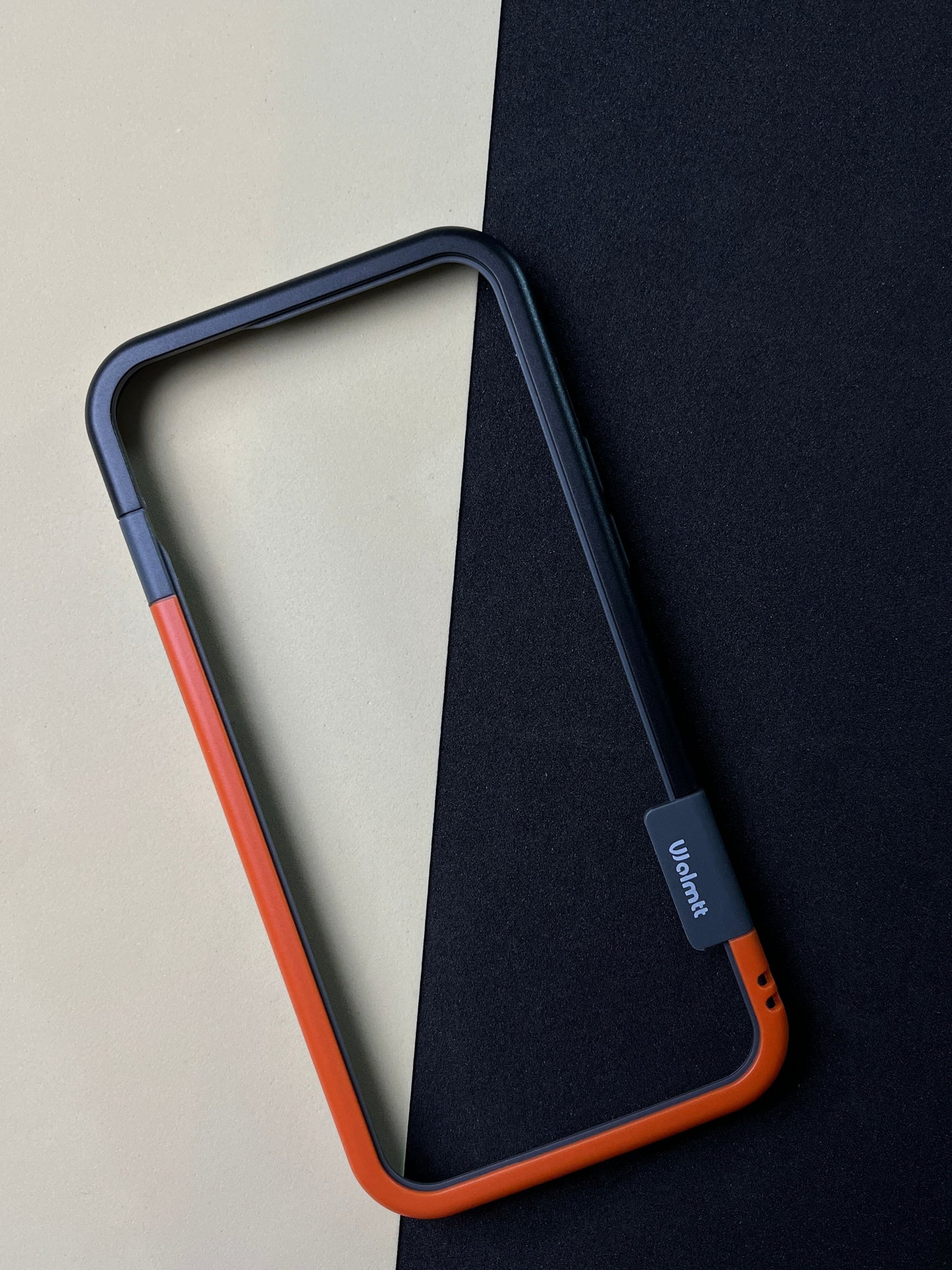 Walnut Orange Black Bumper ring for iPhone