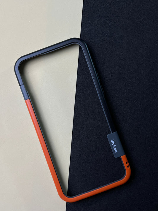 Walnut Orange Black Bumper ring for iPhone