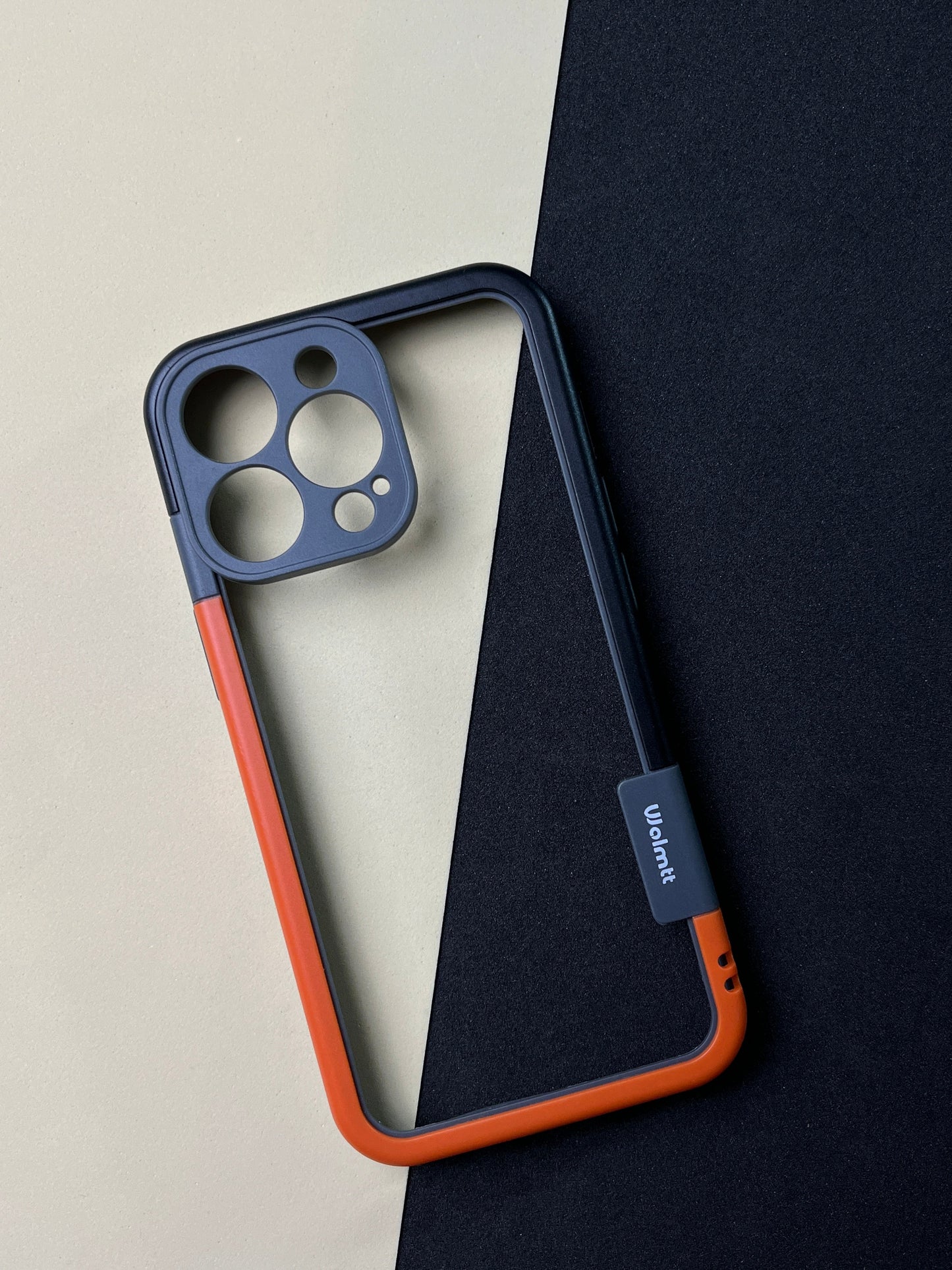 Walnut Orange Black Bumper ring for iPhone