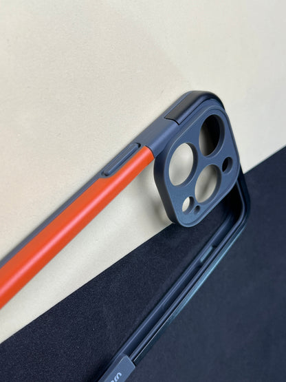 Walnut Orange Black Bumper ring for iPhone