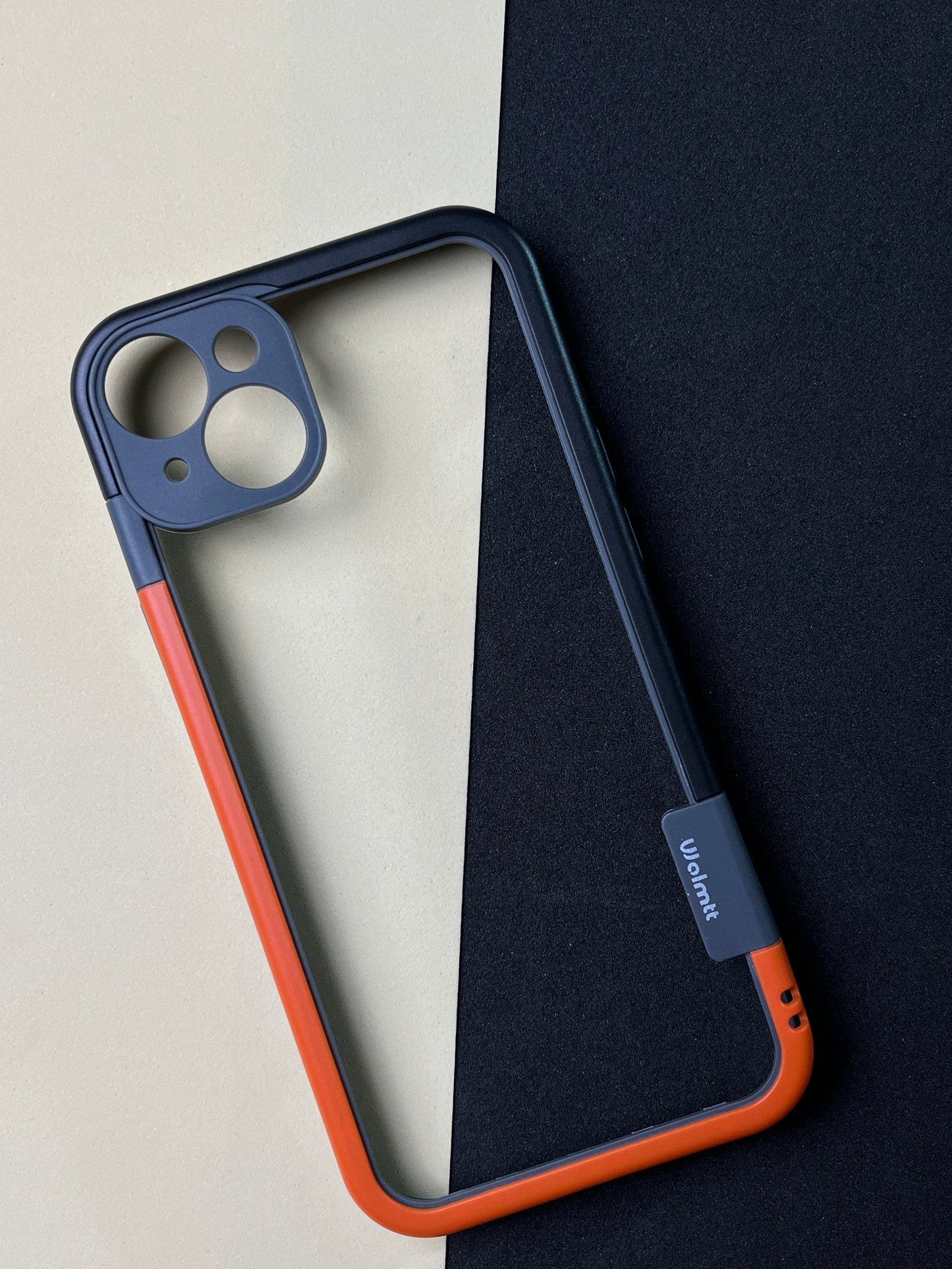 Walnut Orange Black Bumper ring for iPhone